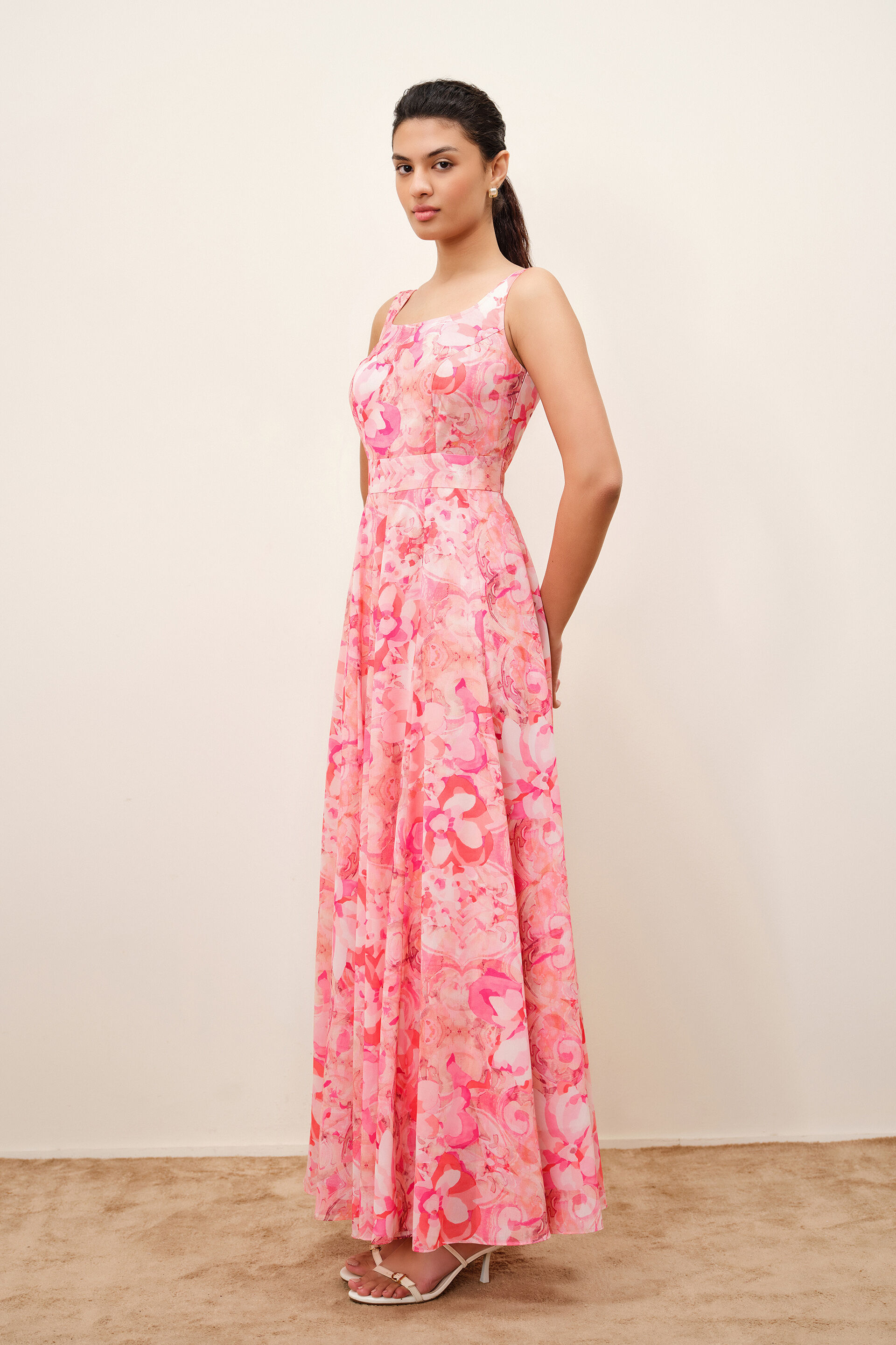 Shades of Pink Maxi Dress, Pink, image 4