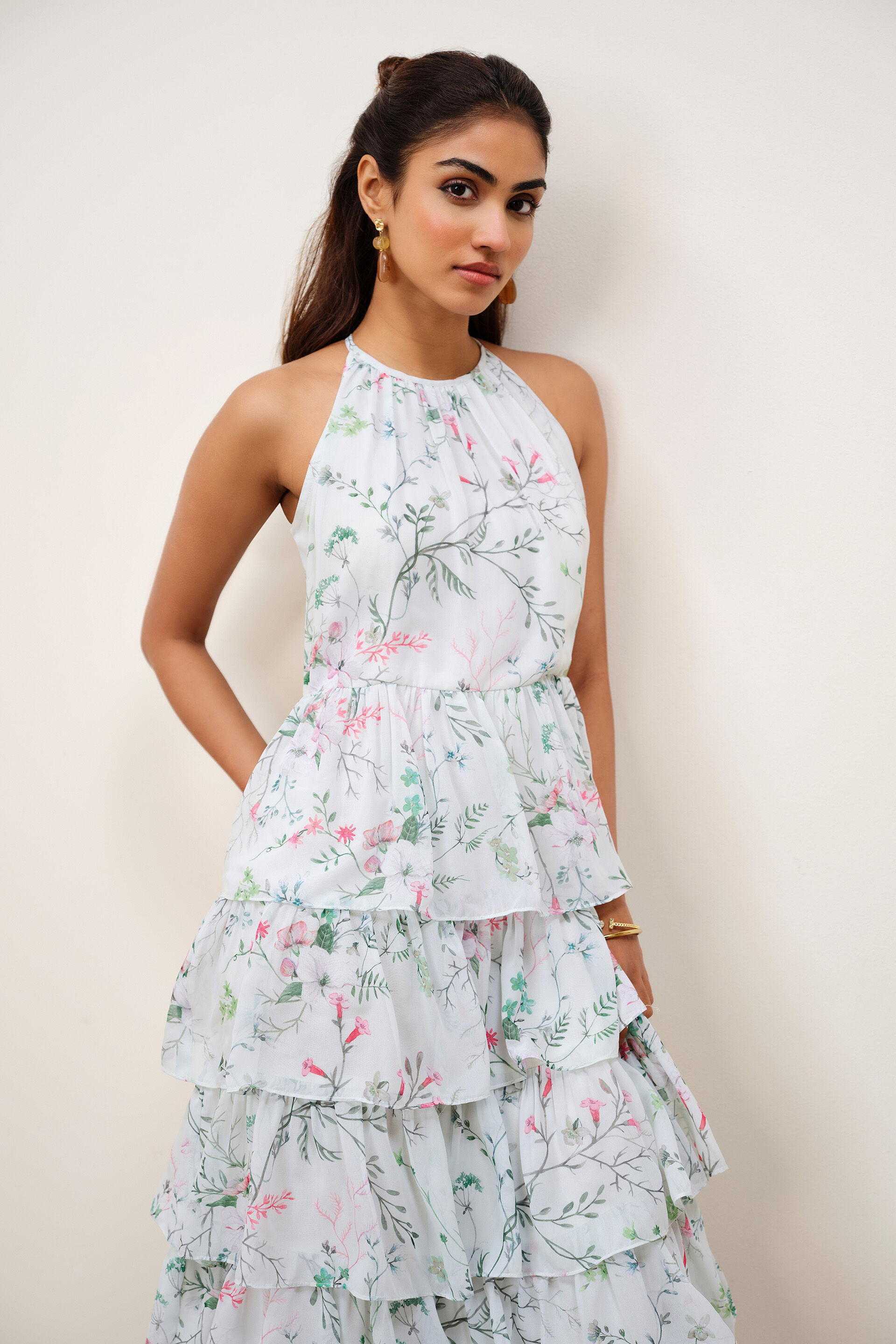 Vintage Mint Tiered Dress, Mint, image 4