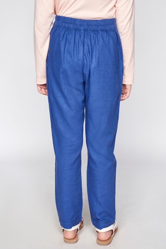 4 - Blue Solid Straight Bottom, image 4