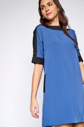 5 - Blue Colorblocked Dress, image 5