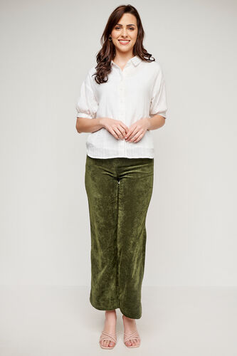 Solid Flared Bottom, Olive, image 1