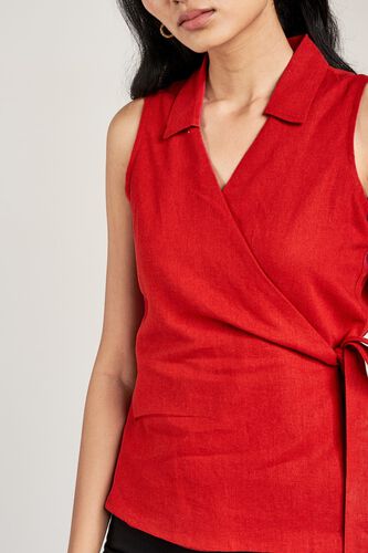 6 - Rust Solid Fit & Flare Top, image 6