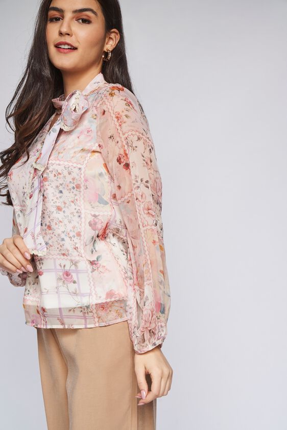 3 - Multi Floral Straight Top, image 3