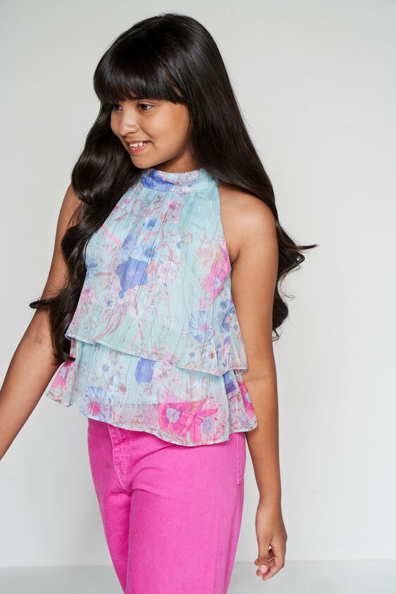 Multi Solid Flared Top, Multi Color, image 4