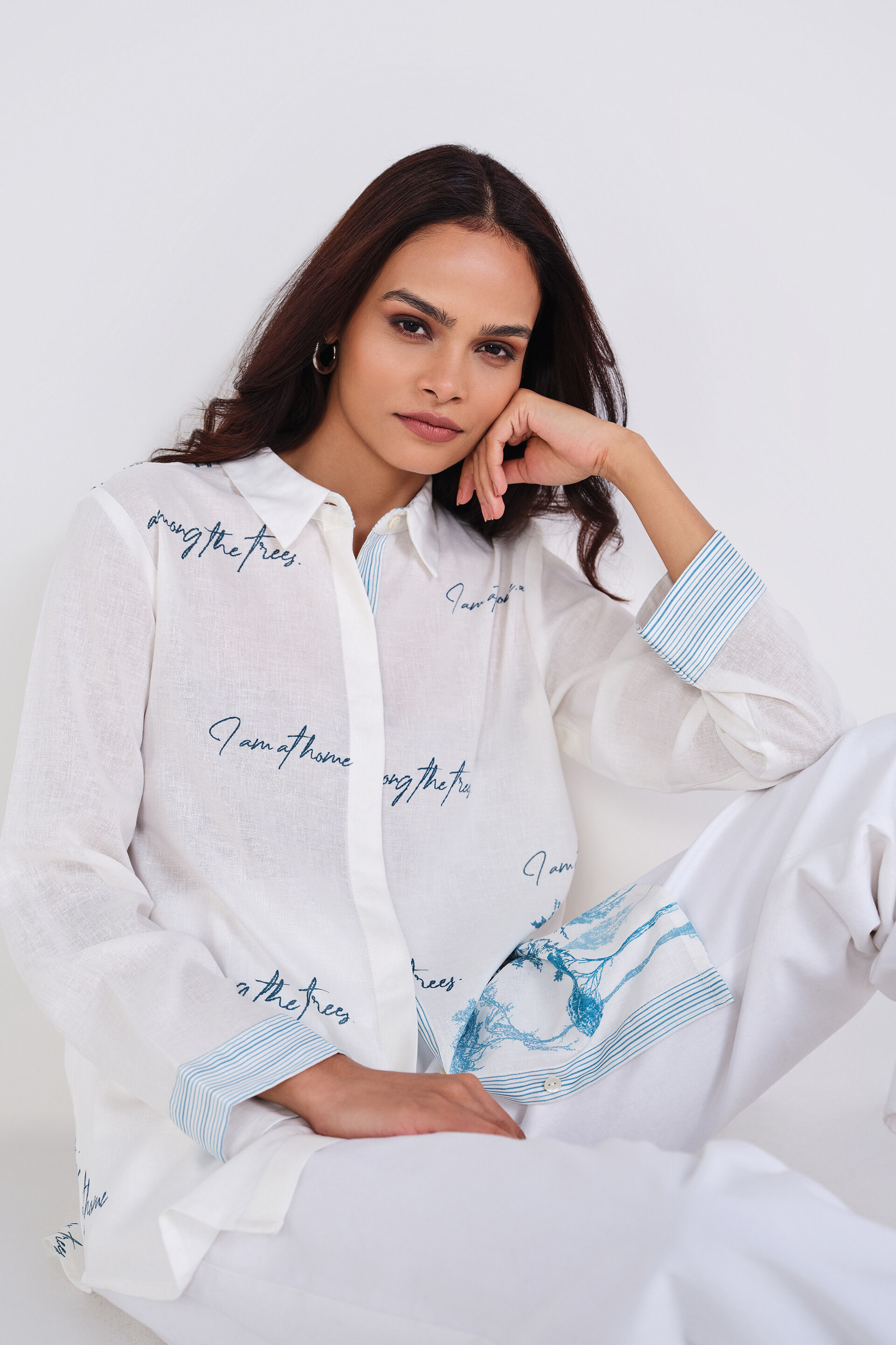 Fleur Shirt, Off White, image 1