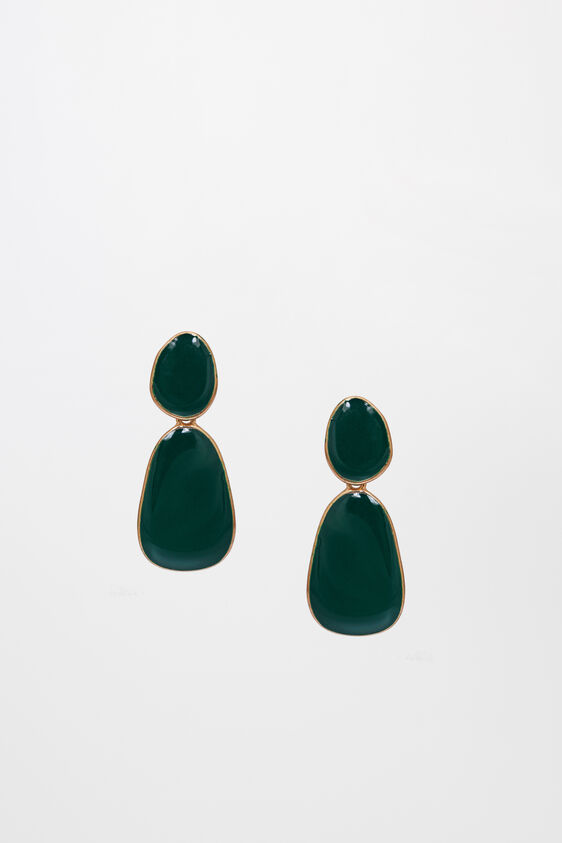 Green Brass Earring, , image 1