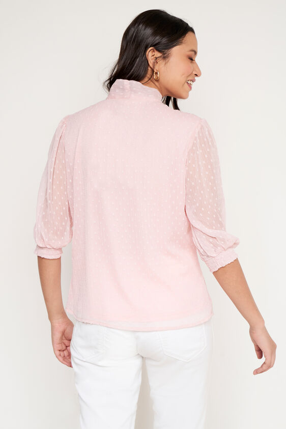 Light Pink Solid Straight Top, Light Pink, image 5