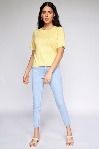 2 - Yellow Solid Cropped Top, image 2