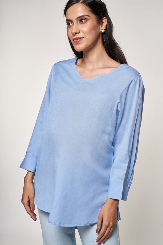 3 - Powder Blue Solid Top, image 3
