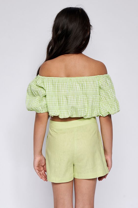 6 - Lime Green Checks Straight Top, image 6