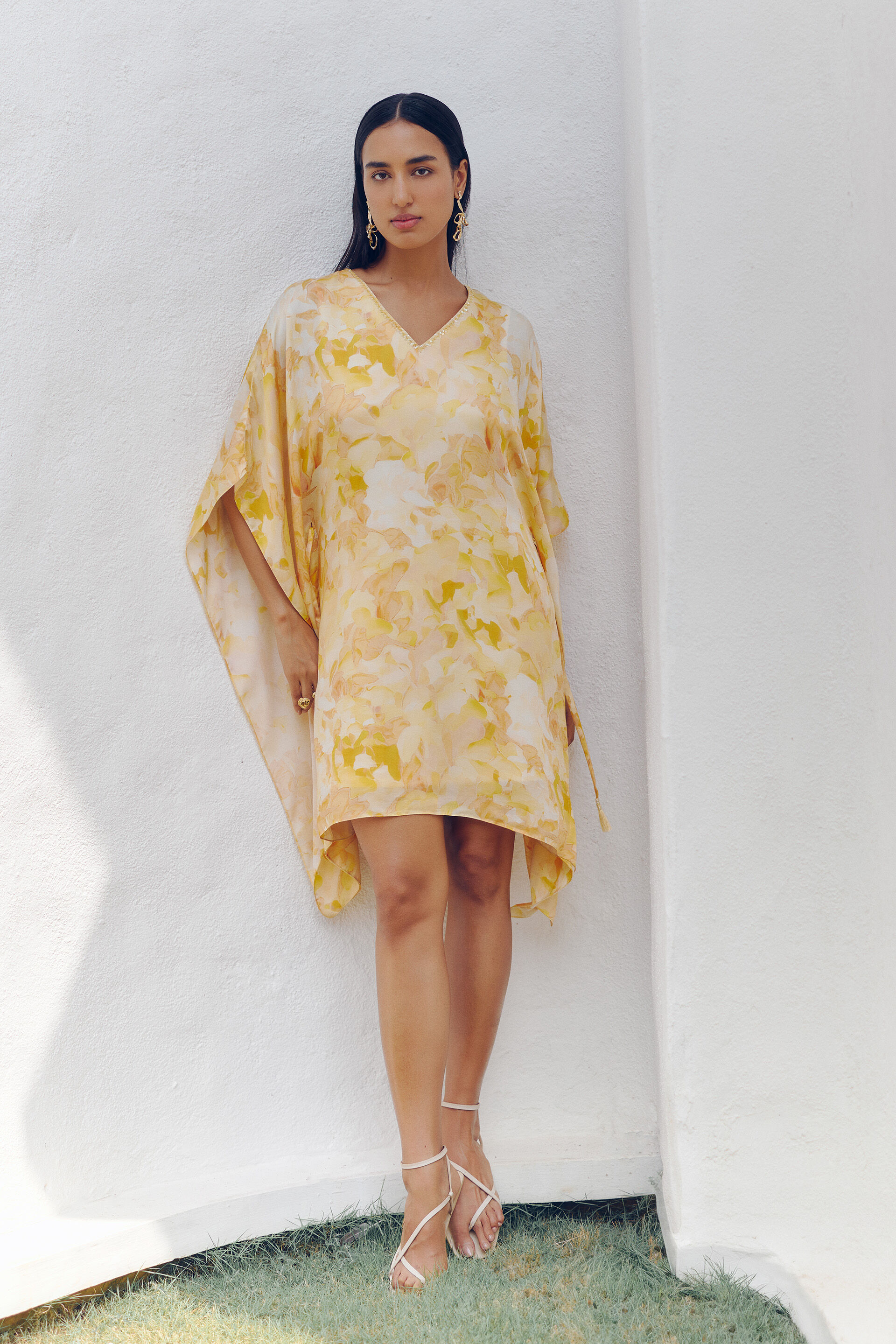 Summer Amaltas Dress, Yellow, image 1