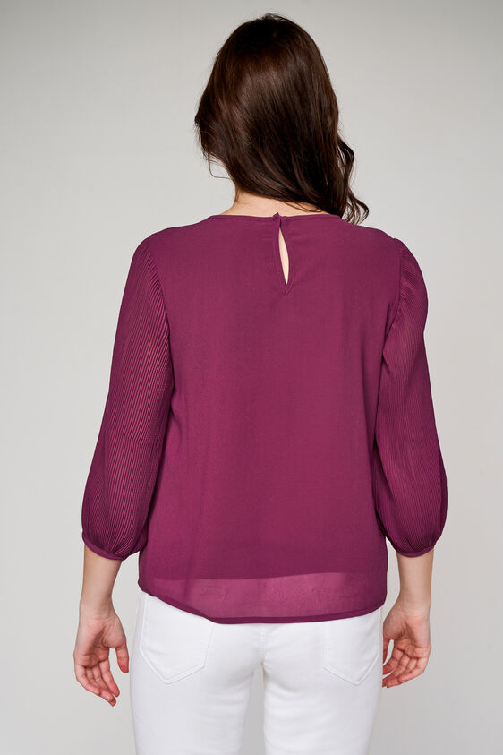 Wine Solid Straight Top, Wine, image 4