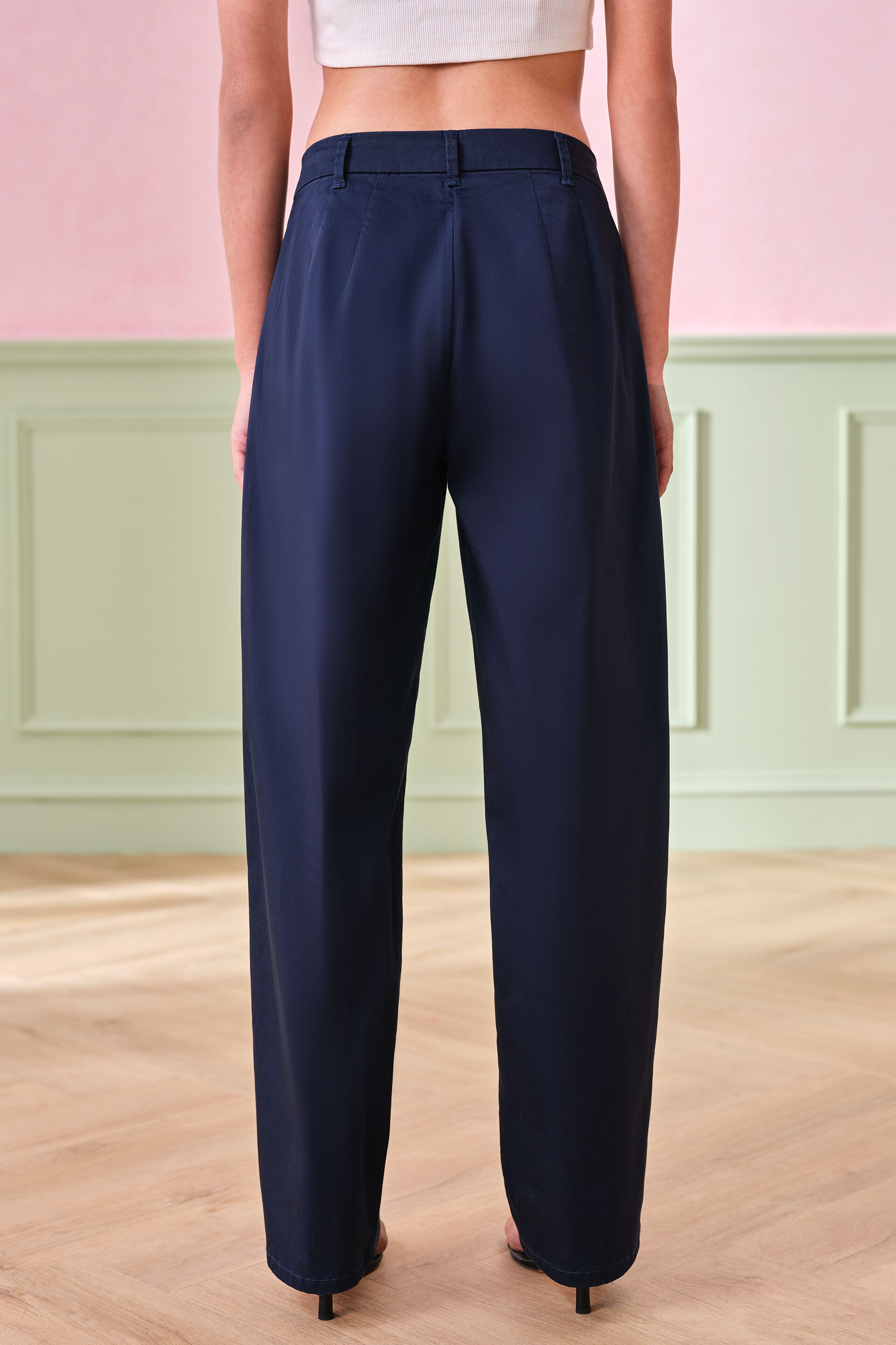 Corpcore Cotton Trousers, Navy, image 4