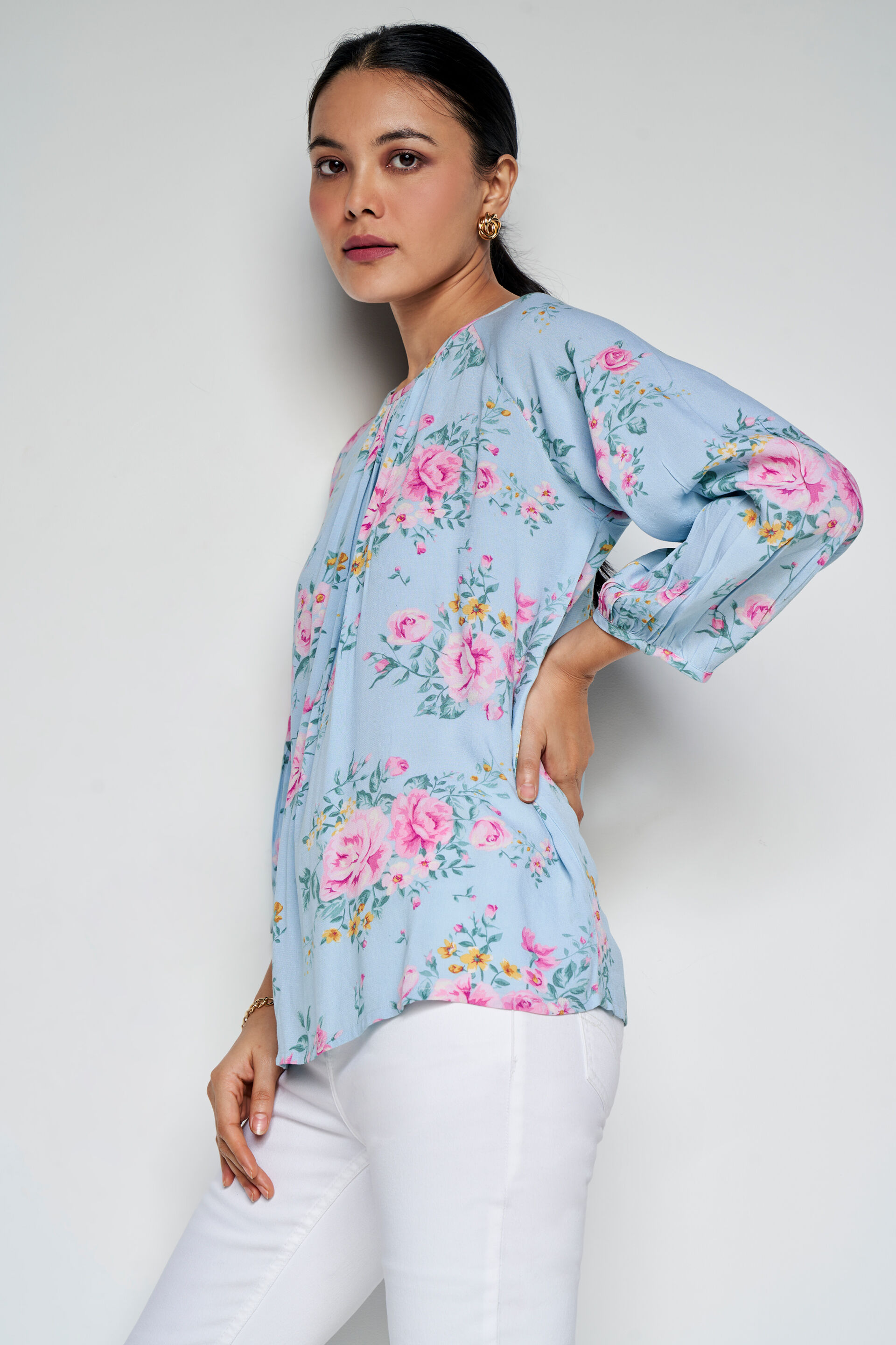 Floral Glory Top, Pink, image 5