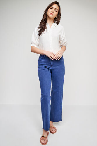 Solid Flared Bottom, Blue, image 1