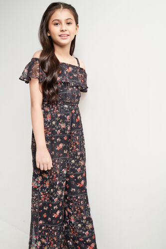 Multi Color Floral Off Shoulder Jumpsuit, Multi Color, image 2