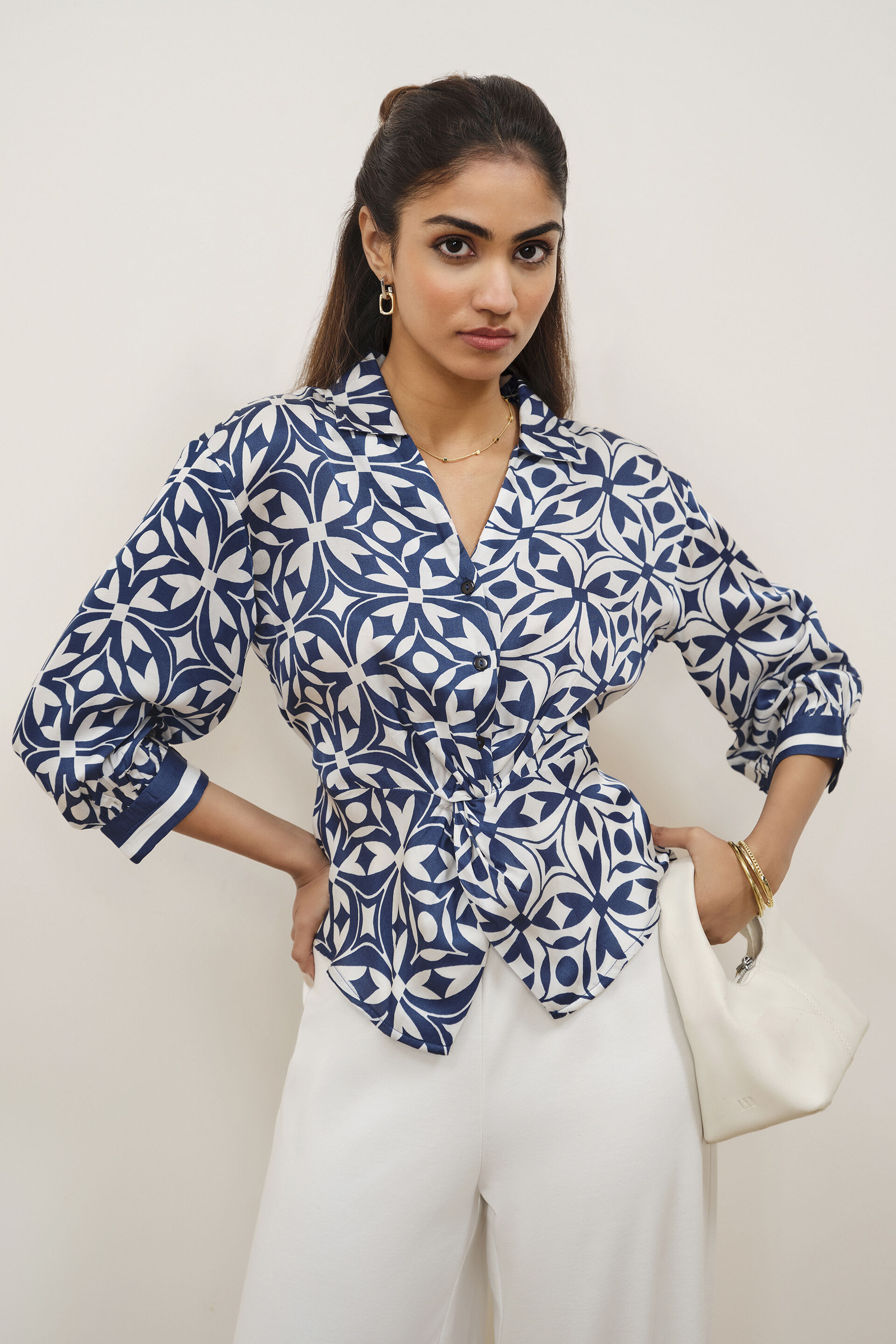 Cheryl Blue Modal Top