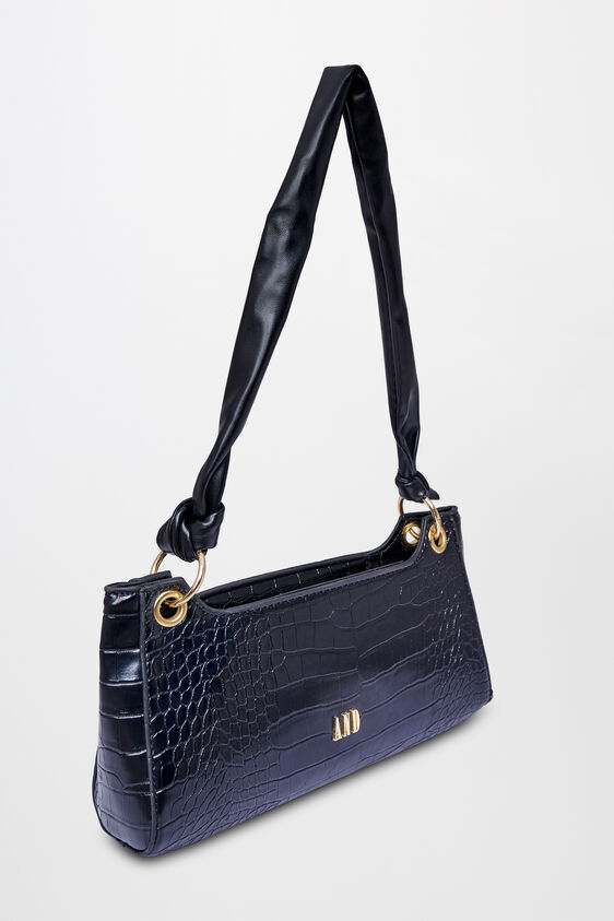 Black Polyurethane Ladies Purse L, , image 2