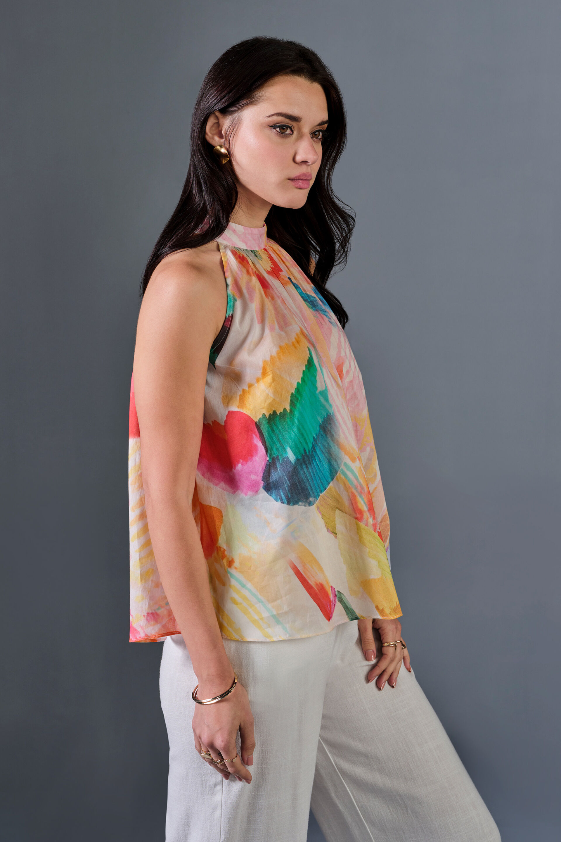 High Tea Cotton Top, Pink, image 5