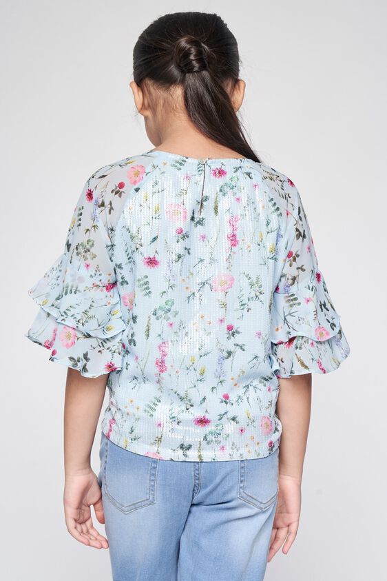 6 - Powder Blue Floral Straight Top, image 6
