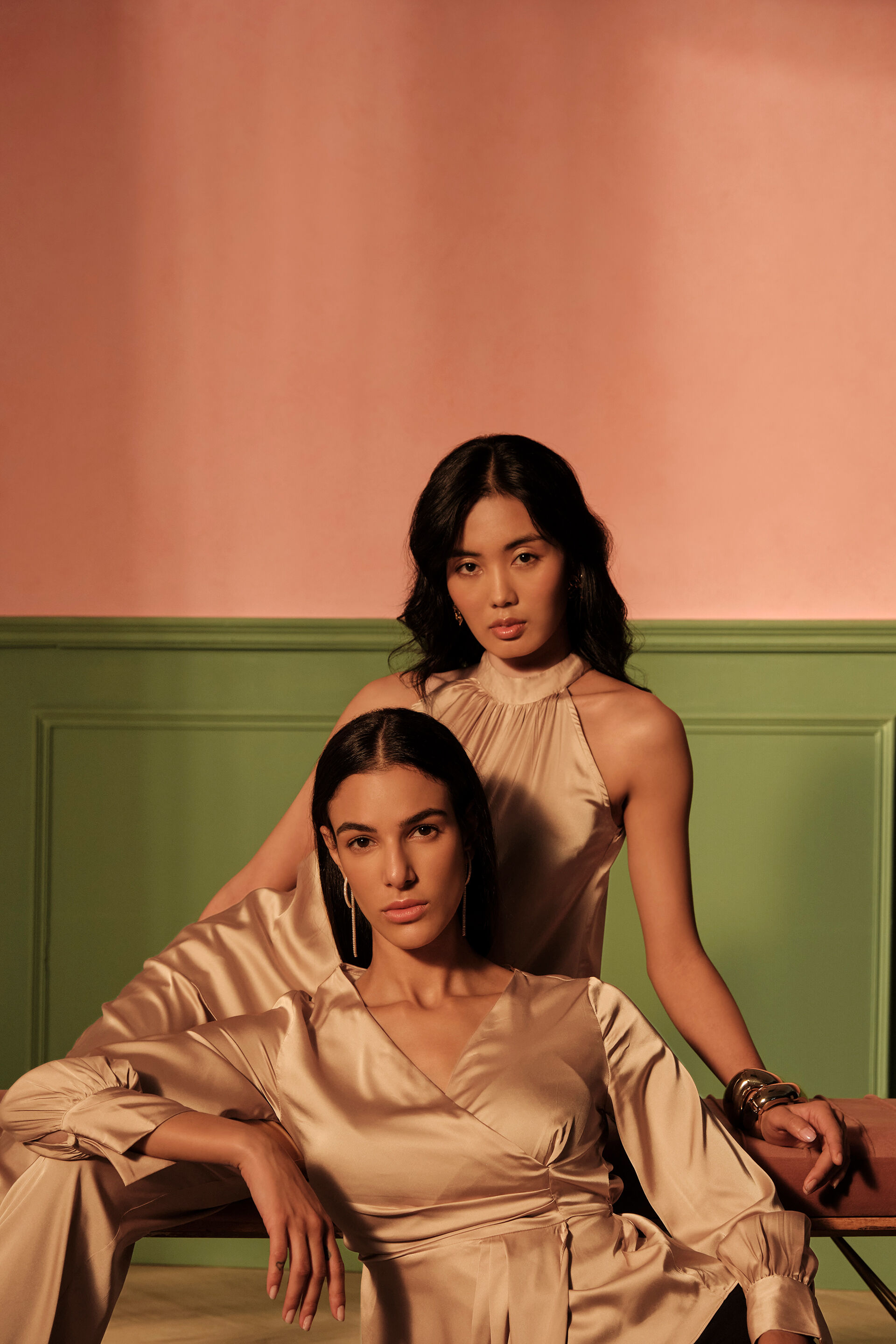 Golden Glow Co-ord Set, Gold, image 3