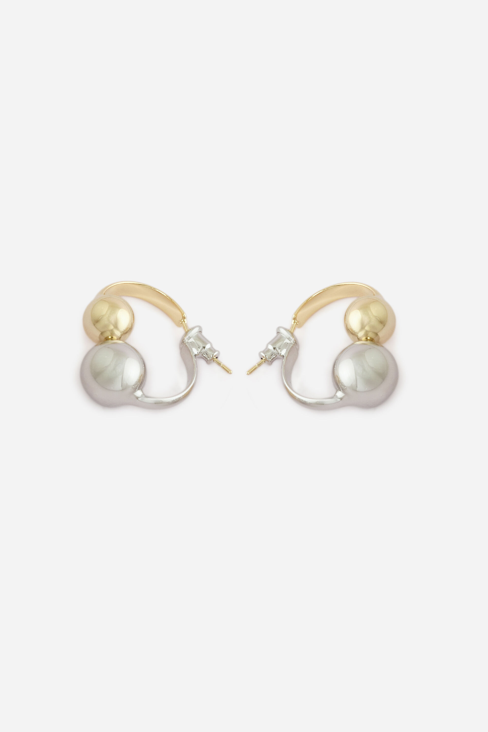Dual Tone Wrap Earrings, , image 2