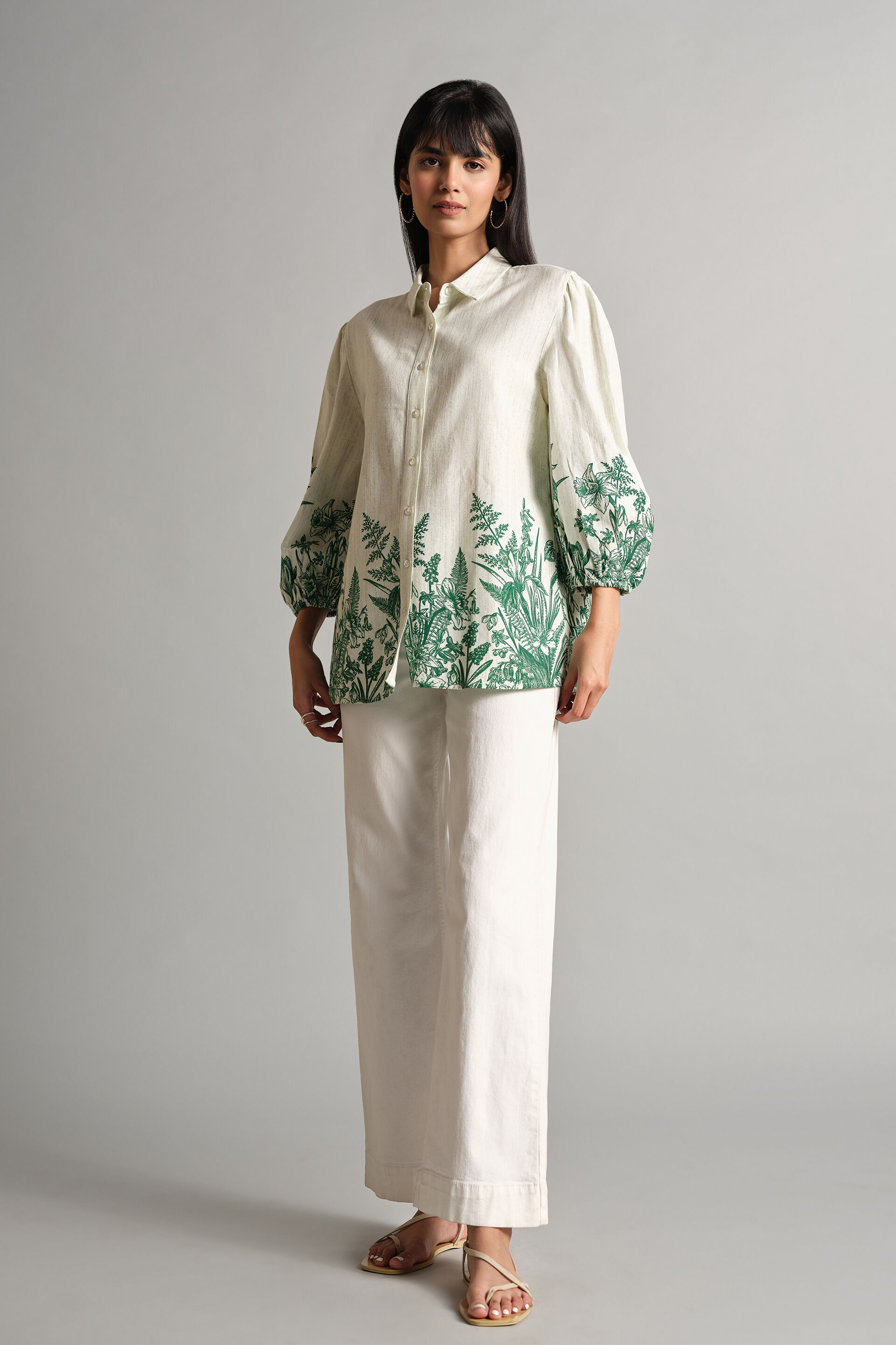 Roselyne Shirt, Cream, image 3