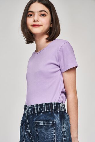 1 - Lilac Solid A-Line Top, image 1