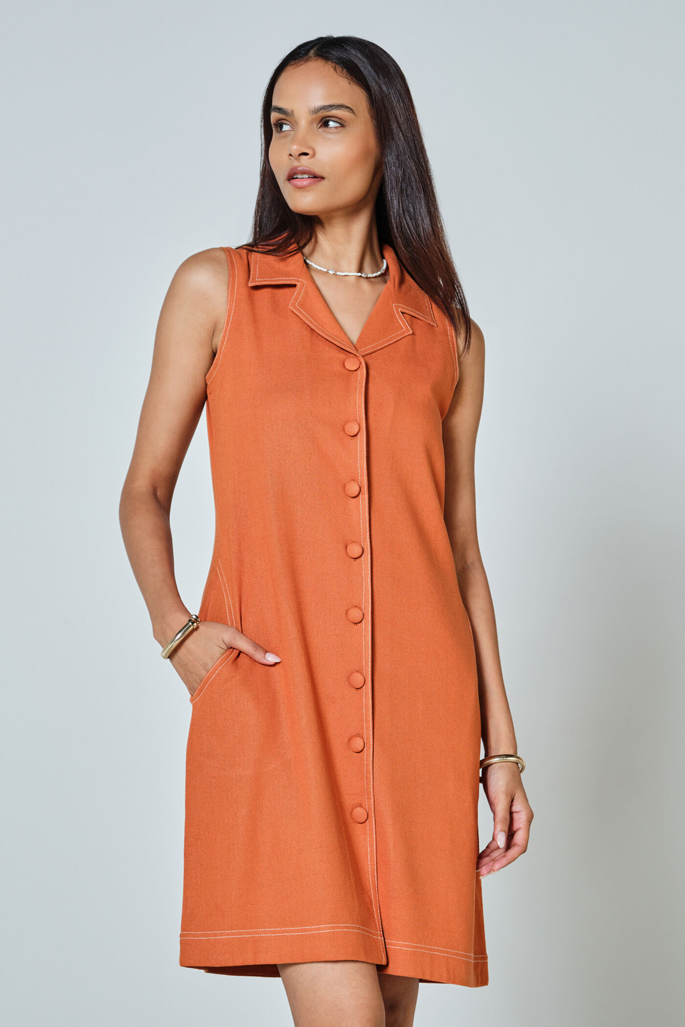 Bethany Solid Dress