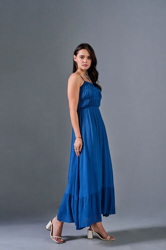 Cobalt Skies Viscose Maxi Dress, Navy Blue, image 5
