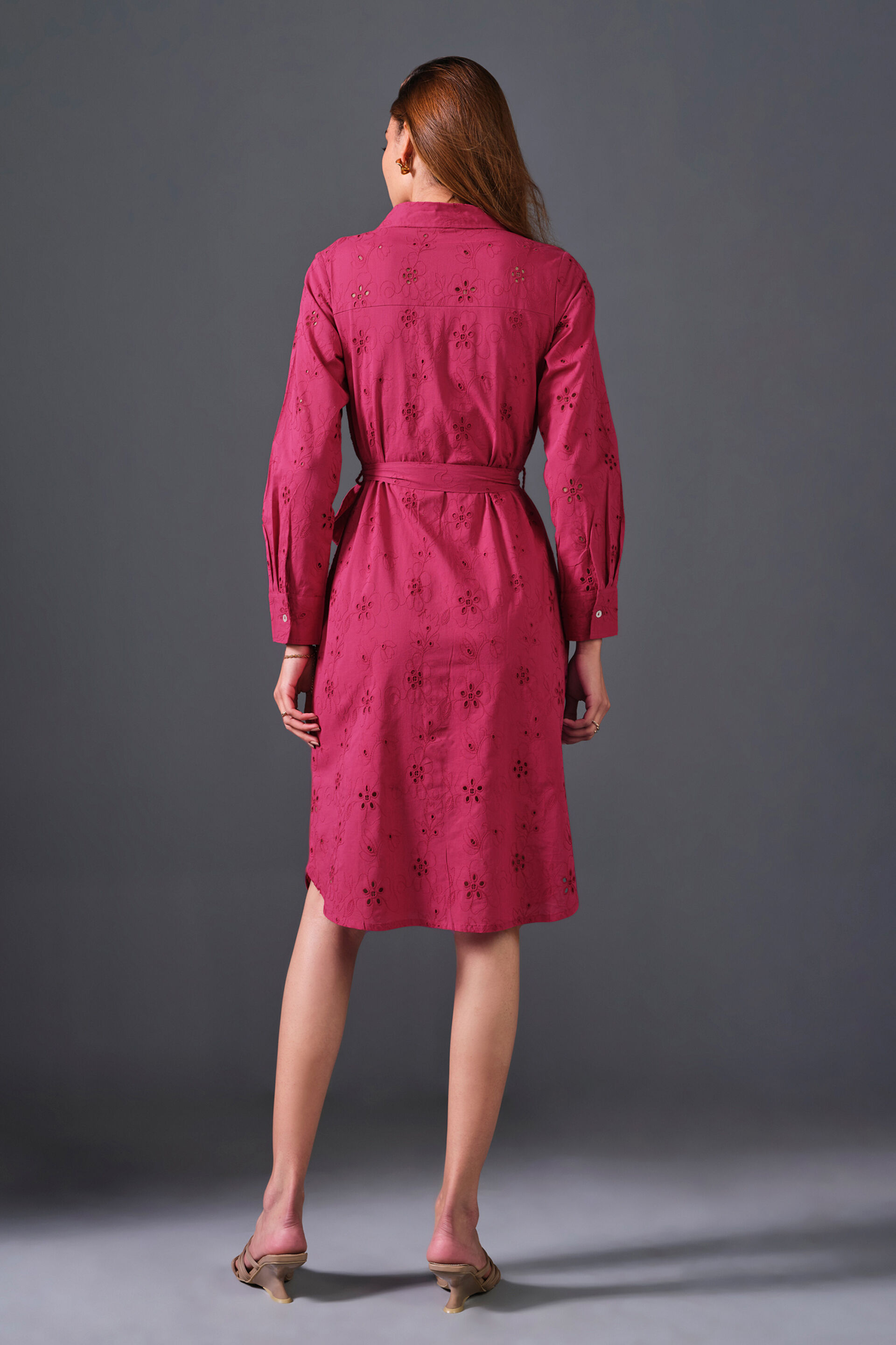 Raspberry Dreams Cotton Dress, Dark Pink, image 6