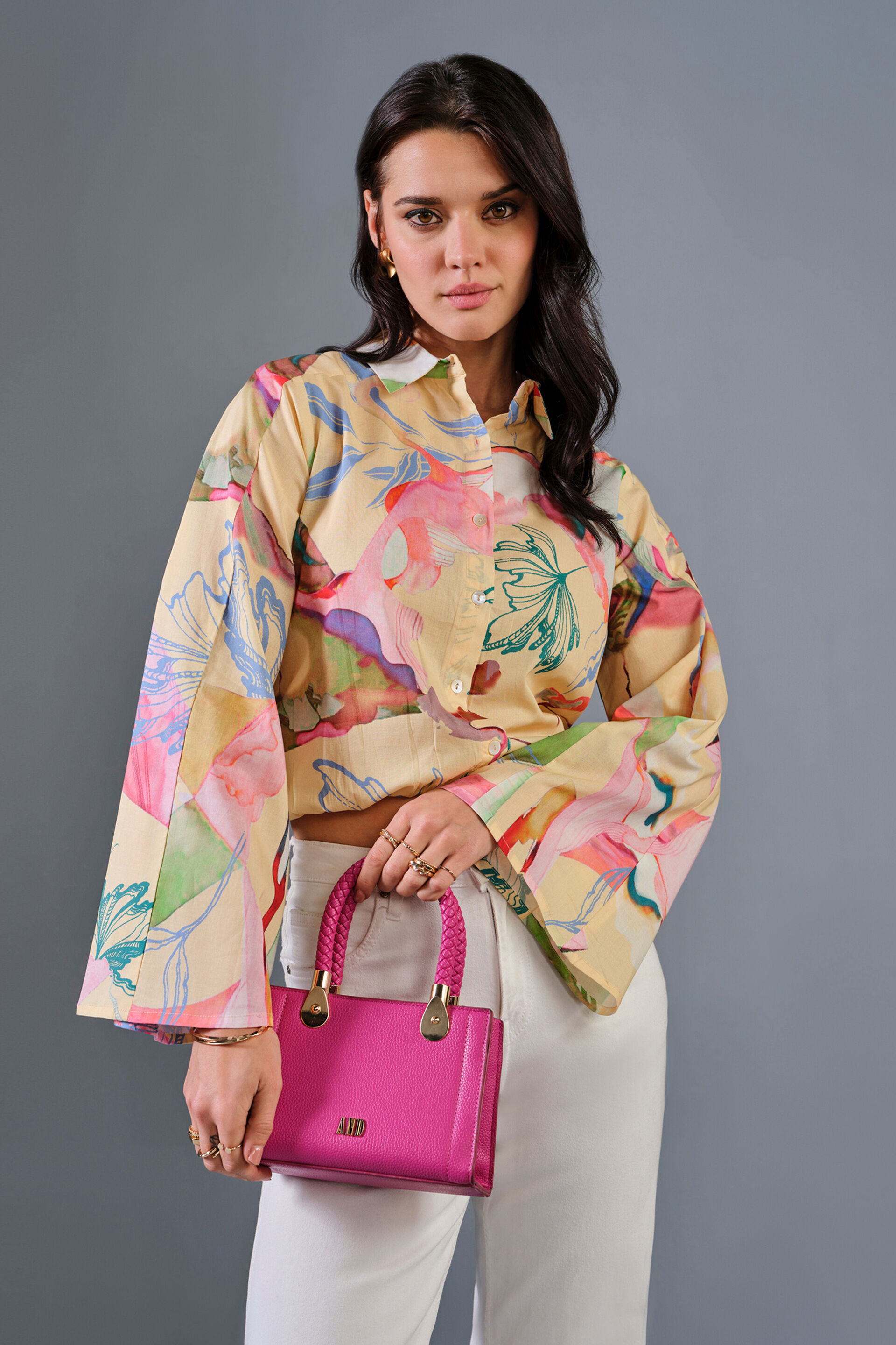 Nirvana Cotton Shirt, Multi Color, image 4