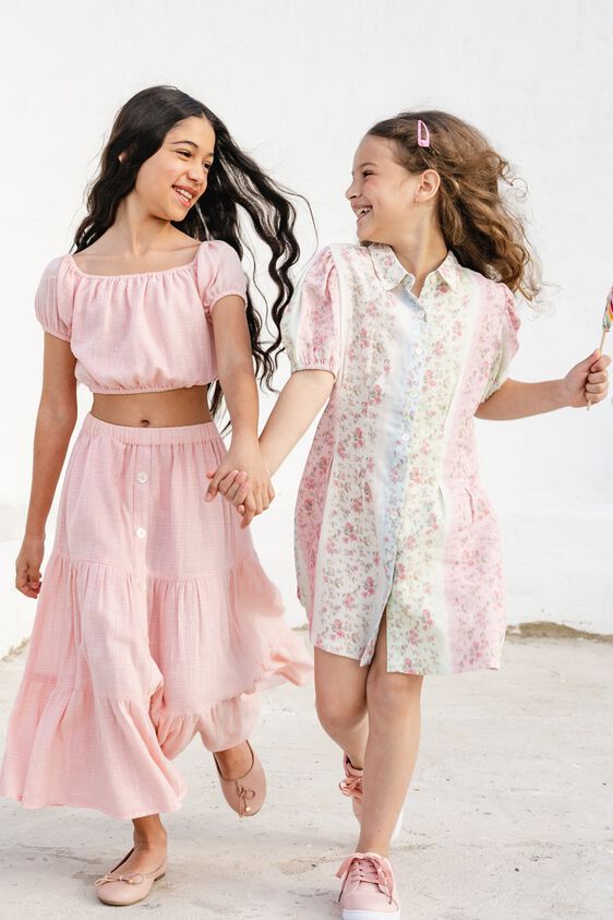 1 - Multi Color Floral Flared Dress, image 1