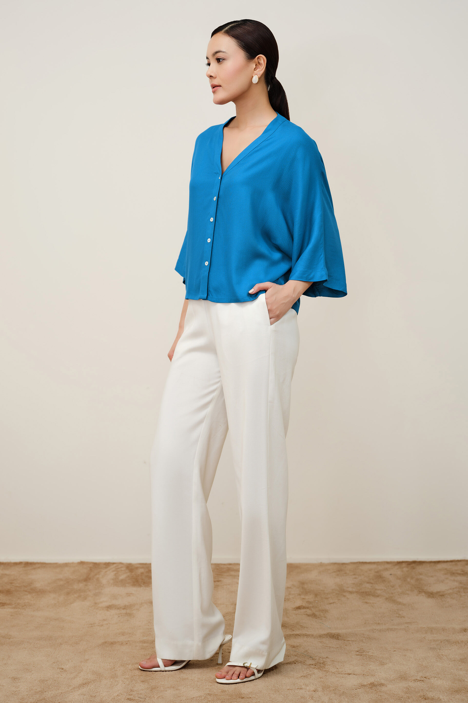 Sail Blue Top, Blue, image 4