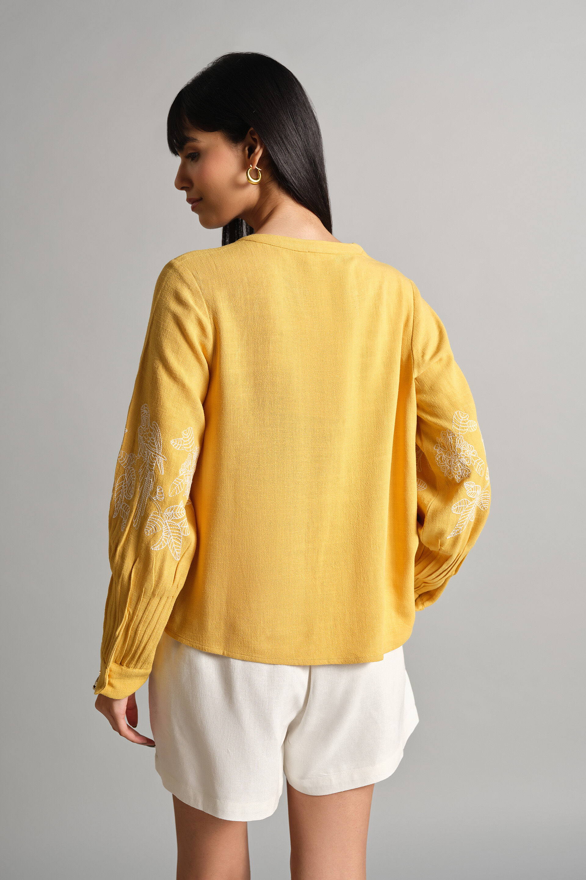 Summer Sun Mustard Top, Mustard, image 5