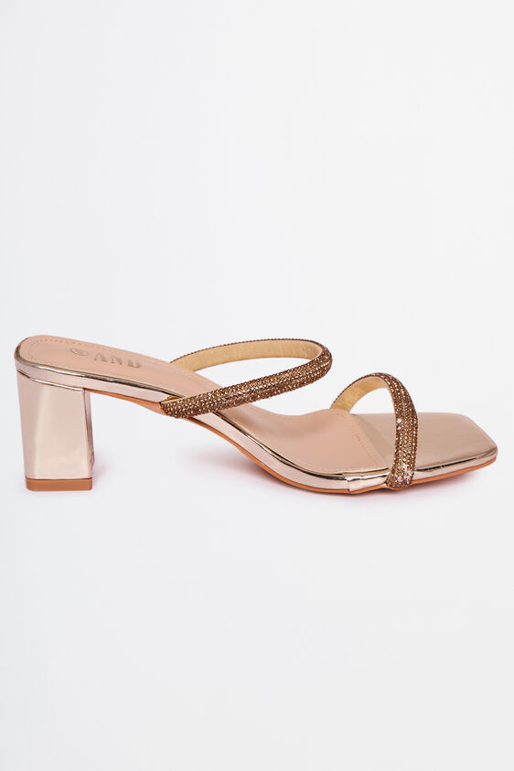 Gold Evening Heel Footwear, Gold, image 5