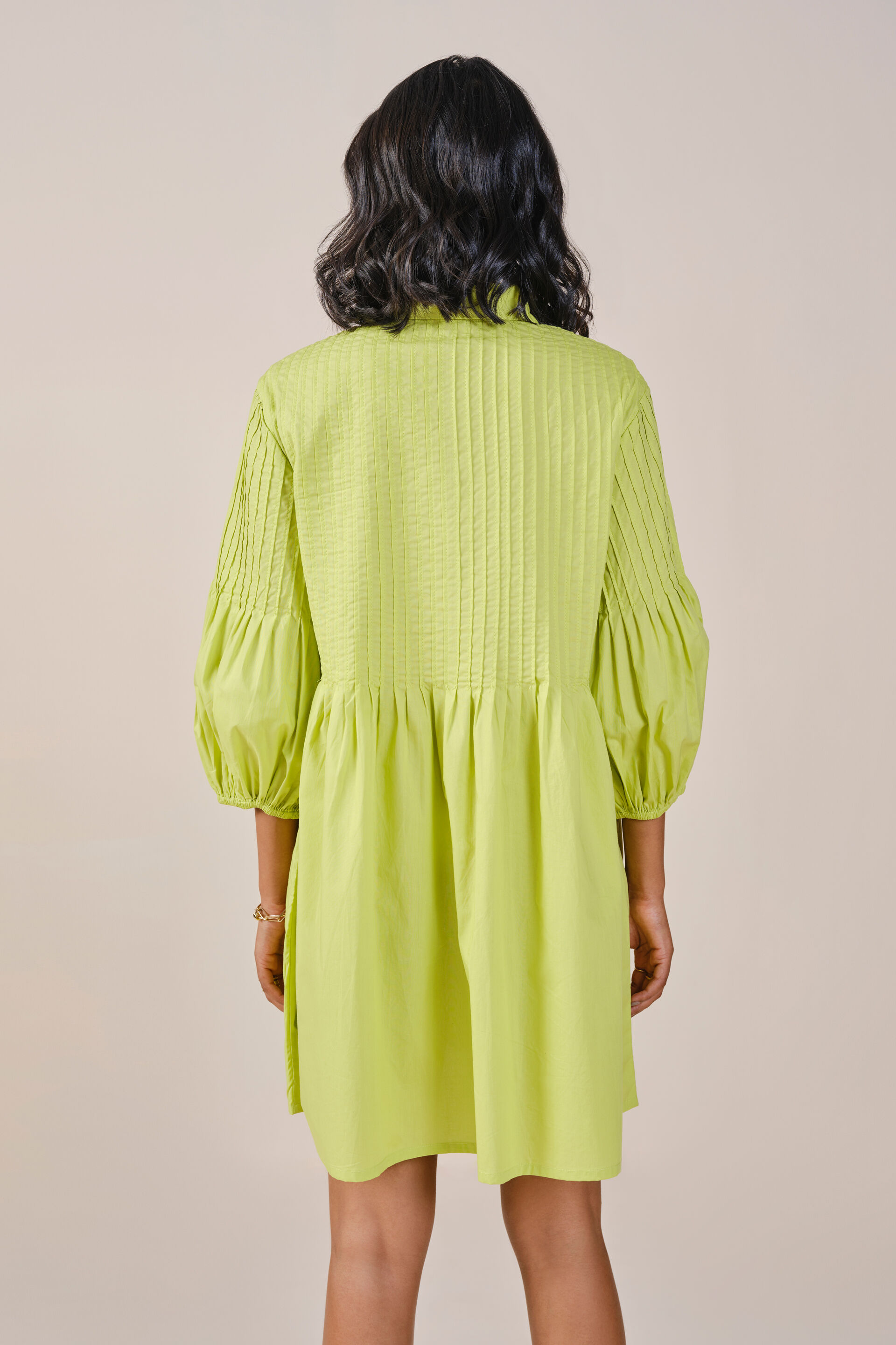 Lime Crush Shirt Dress, Green, image 4