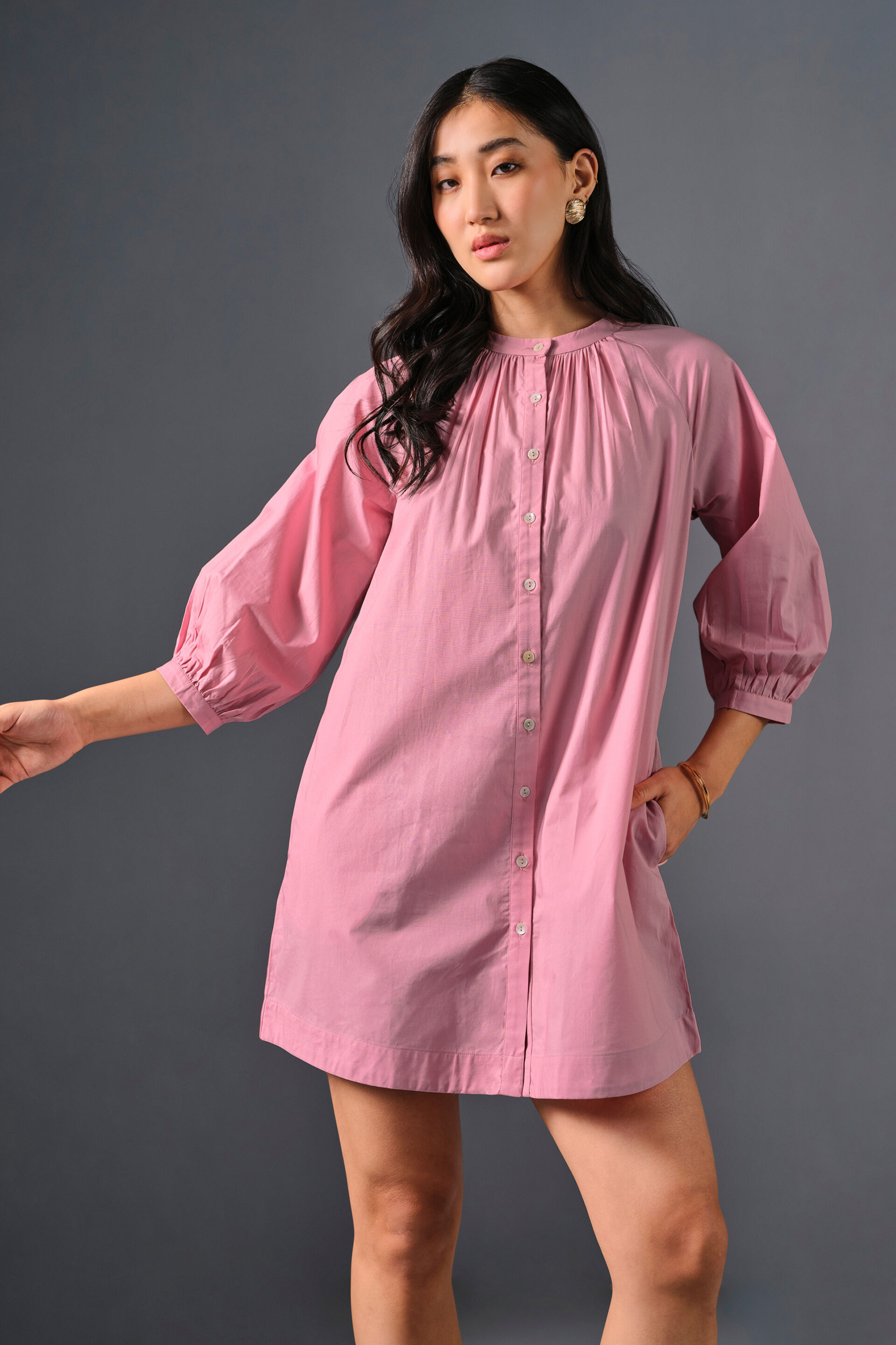 Pastel Cloud Dress, Rose, image 2