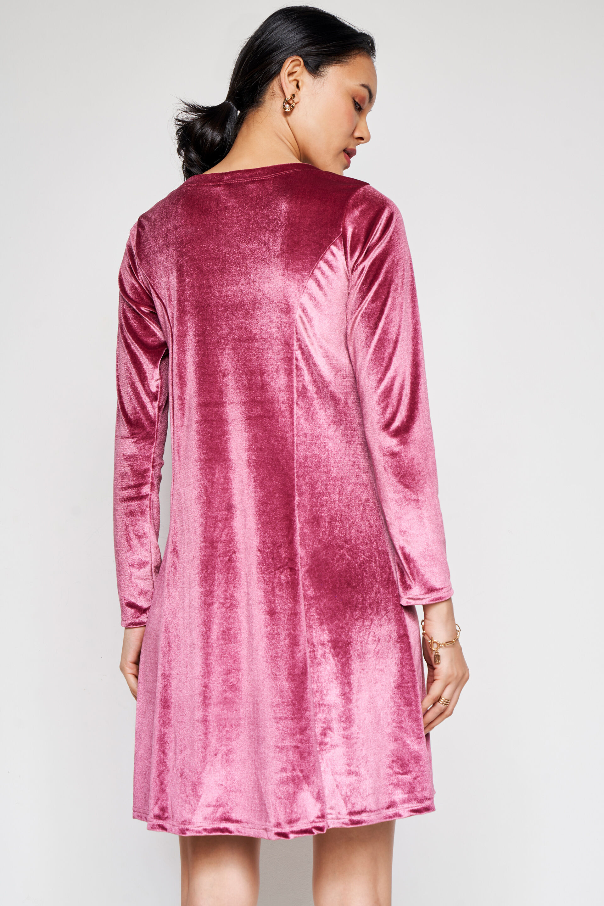 Buttery Fit And Flare Dress, Pink, image 6