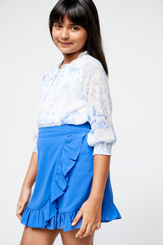 Blue Floral Straight Set-2, Blue, image 3