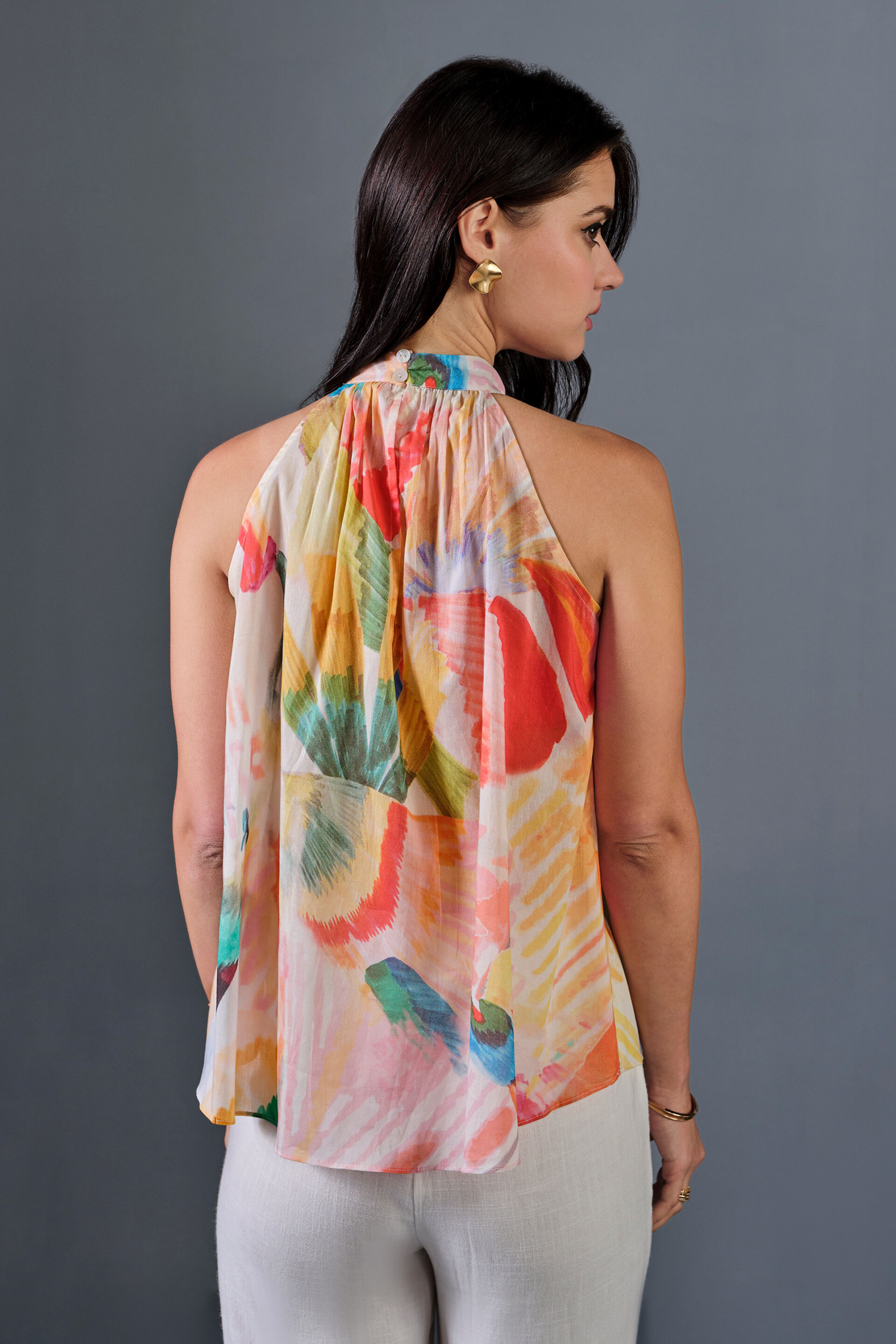 High Tea Cotton Top, Pink, image 7