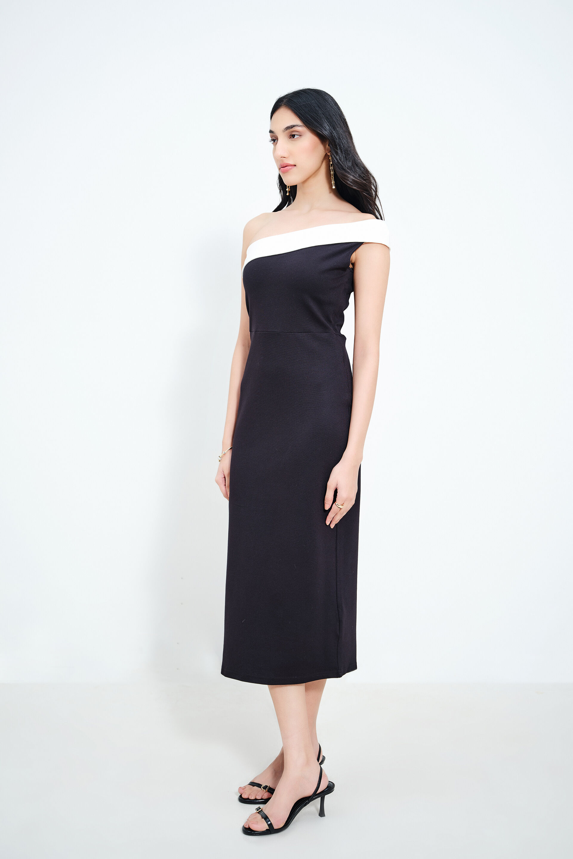 Black Elegance Dress, Black, image 3