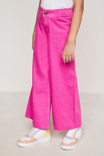 Hot Pink Solid Straight Bottom, Hot Pink, image 3