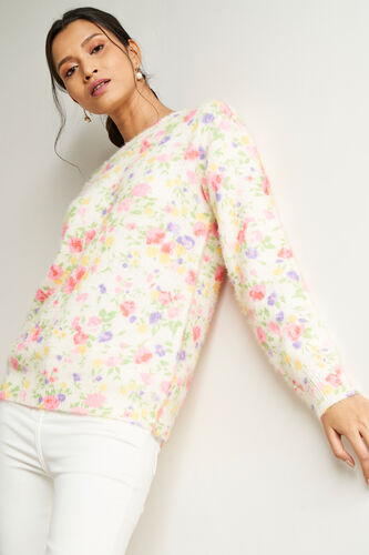 Multi Color Floral Straight Top, Multi Color, image 5