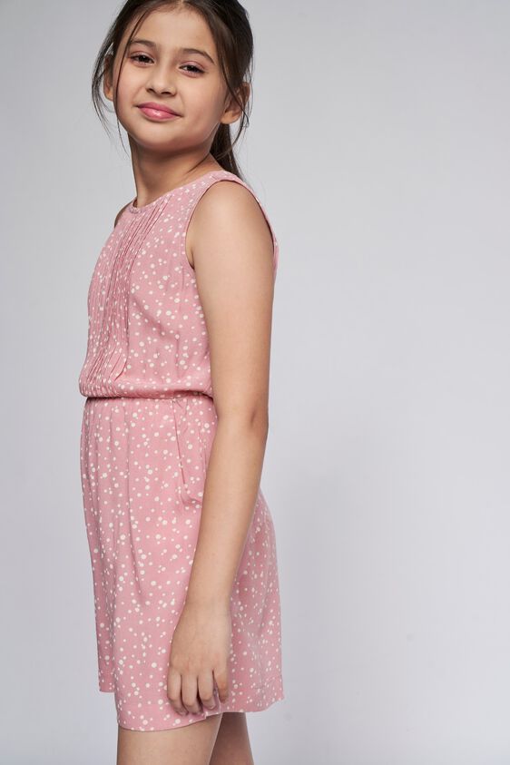 2 - Pink Polka Dots Straight Jumpsuit, image 2