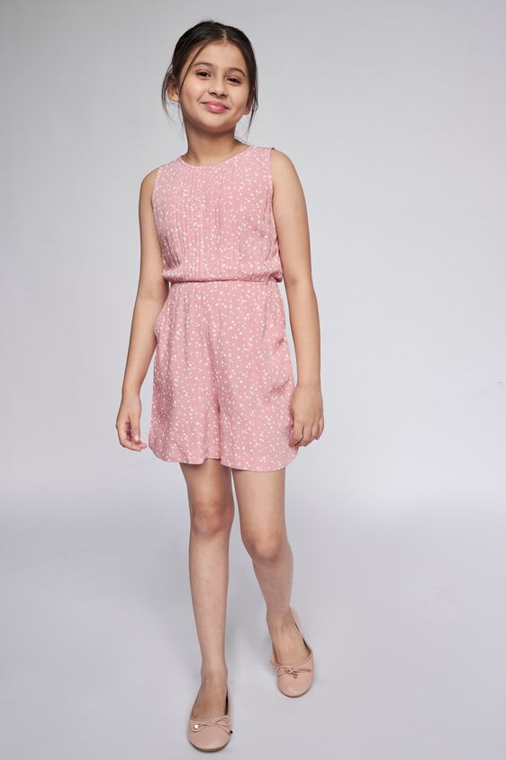 3 - Pink Polka Dots Straight Jumpsuit, image 3