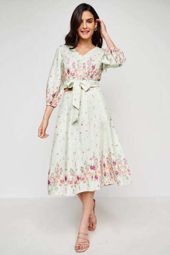 Multi Color Floral Straight Suit, Multi Color, image 3