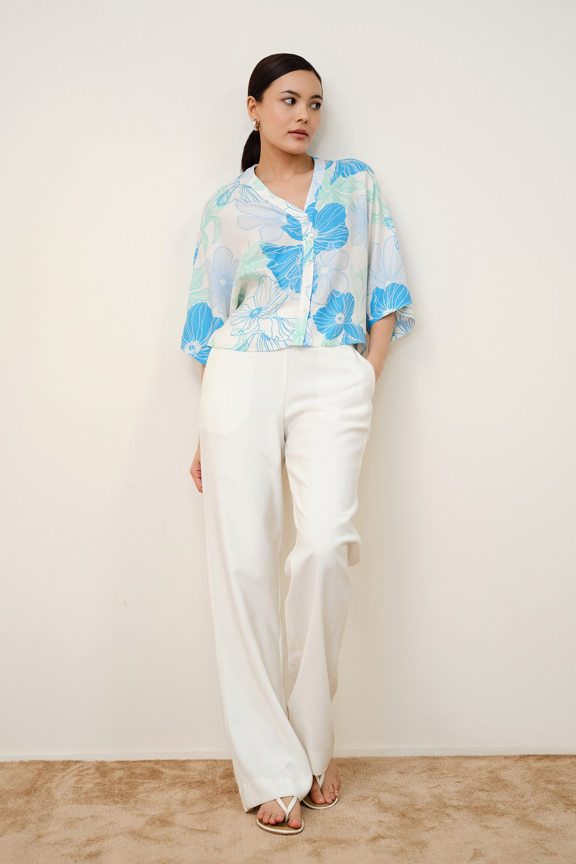 Flora Top, Blue, image 3