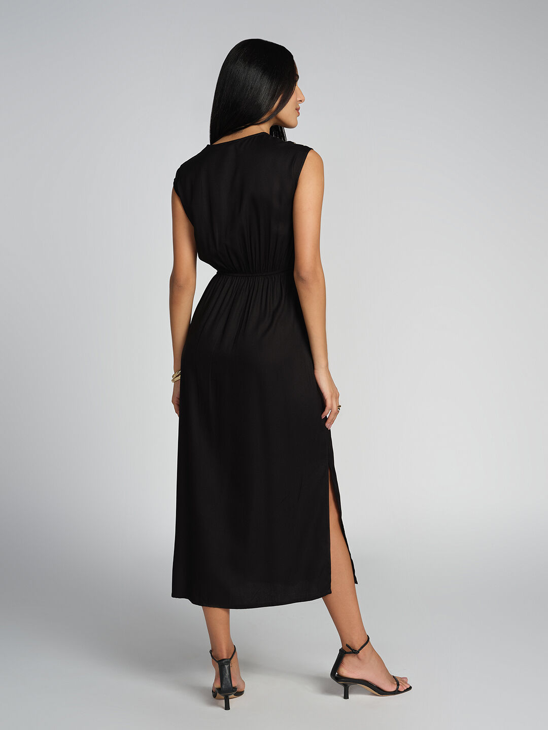 Night-at-Moor Black Dress, Black, image 7