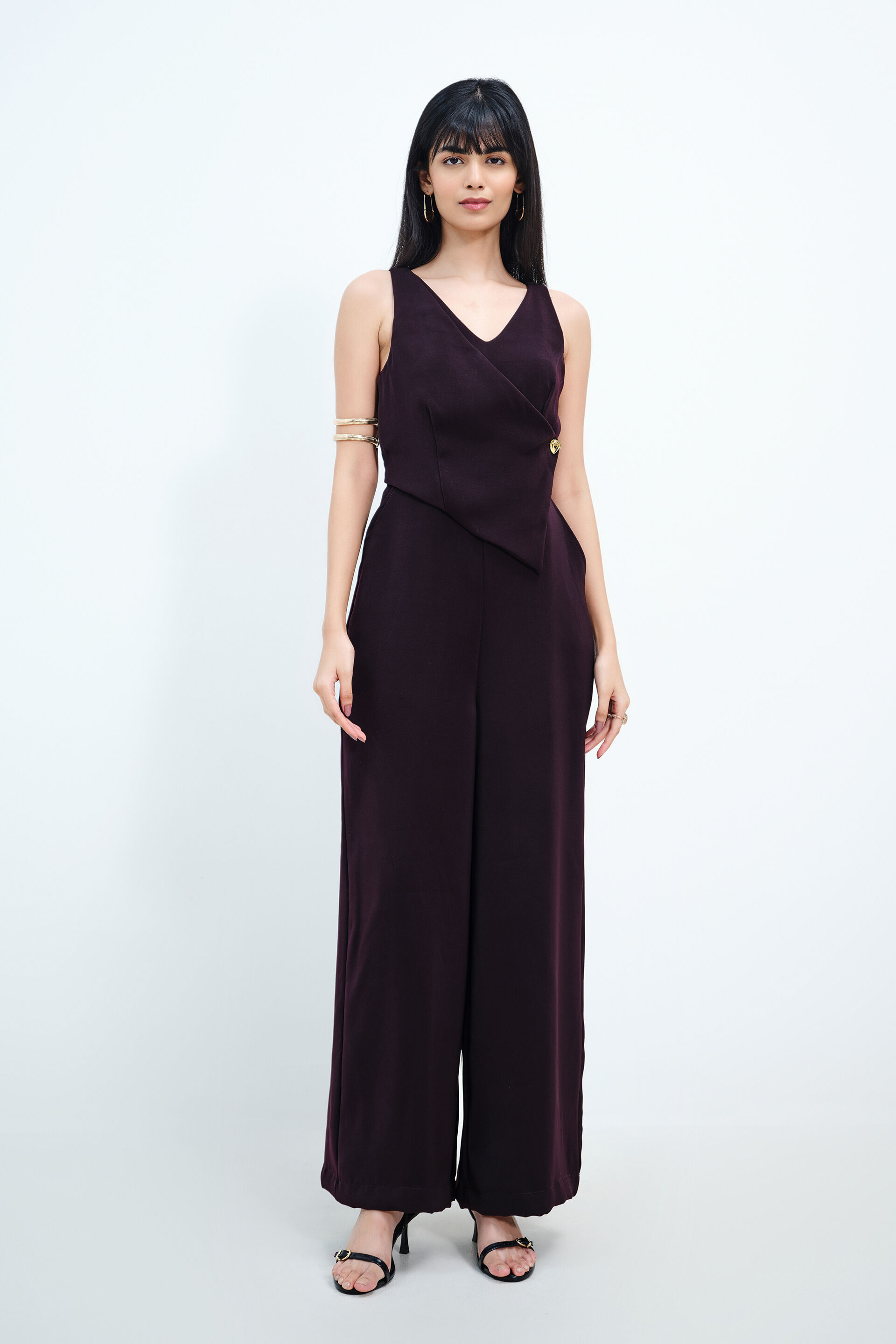 Merry Mulberry Jumpsuit, Plum, image 1